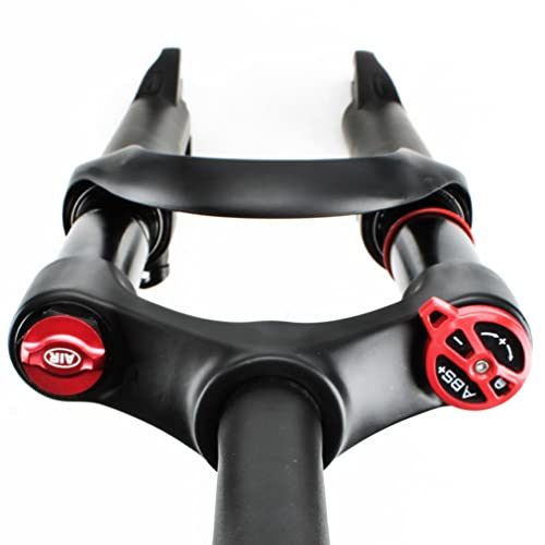 Lsrryd 20'' Mountain Bike Suspension Forks 20 Inch Mtb Bmx Air Fork Folding Bicycle Disc Brake Front Fork 1-1/8" 100Mm Qr 60Mm Travel Manual Lockout 1750G (Size : 20'' Black) #TOP3