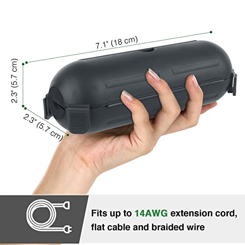 Image of [3 Pack] Flemoon Outdoor Extension Cord Safety Cover with Waterproof Seal
