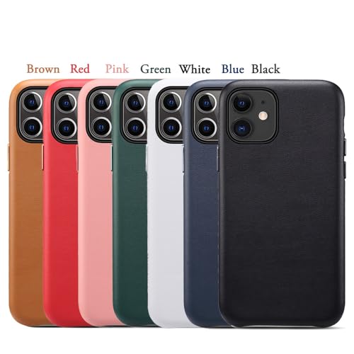 Coque rouge iPhone 14 cuir de mouton pour le quotidien