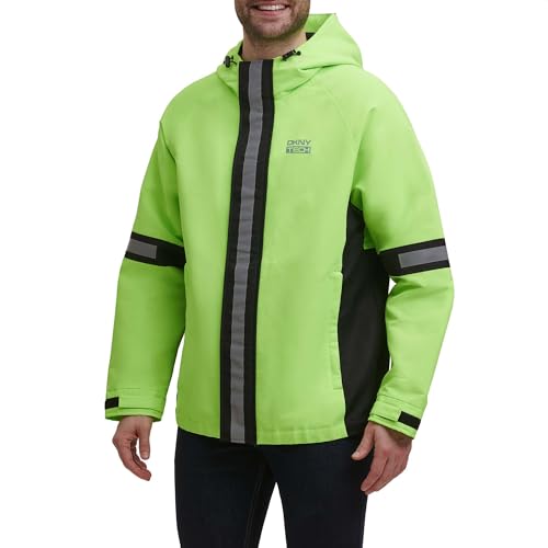 Image of DKNY mens Dkny Men's Taslan Performance Hoody With Reflective Detail