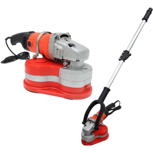 Amoladora y lijadora de hormigón, kit de amoladora de suelo de pared de 2800 W con 3 ruedas de diamante, pulidora de roca/piedra/granito y accesorio de vacío para cemento, mármol, suelos epoxi