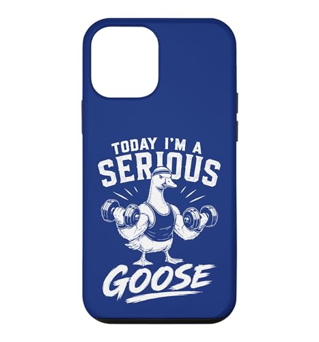 Today I'm a Serious Goose �ʔ����W���t�B�b�g�l�X�O�[�X�B �X�}�z�P�[�X iPhone 12 mini �p
