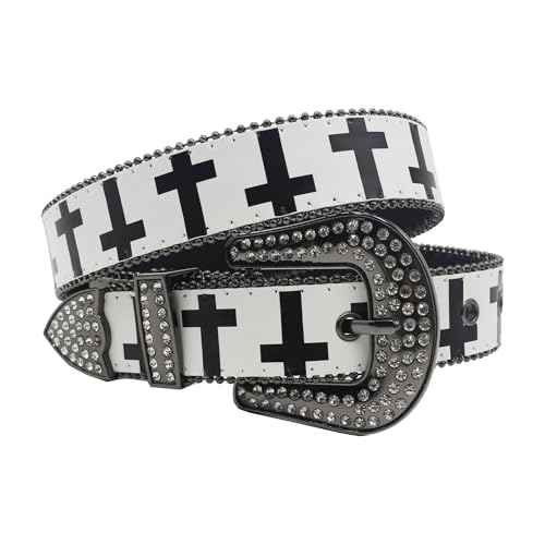 Diamond Belt Women Y2k Belts Therian Goth Streetwear 2000s Punk Vintage Grunge Emo Accessories