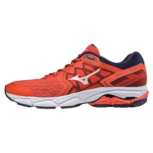 Mizuno Wave Ultima 10, Zapatillas de Running para Hombre, Rojo (Cherrytomato/White/Evening Blue 02), 44 EU