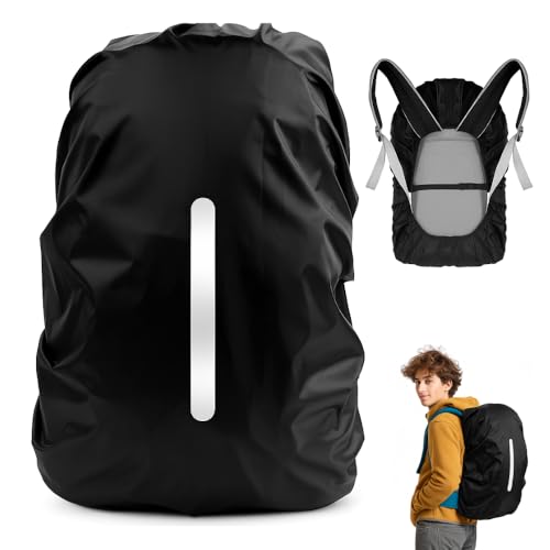 Capa Para Mochila De Chuva Refletiva Impermeável Protetora Para Motoboy Mala Anti Poeira Ajustável