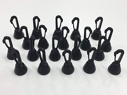 Poids de pêche à la carpe 20g avec clip de sécurité et revêtement arrière | Lot de 20