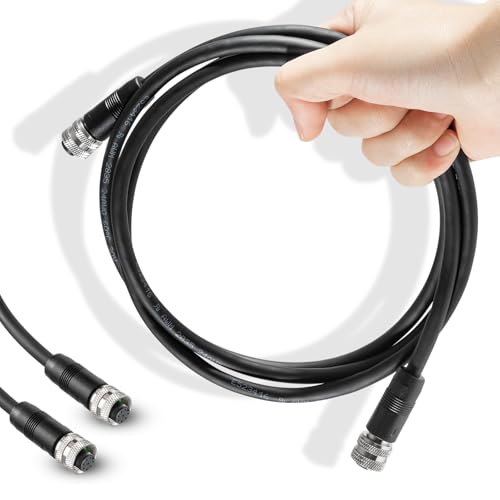 Bzumperyz 720073-6 5 Foot Ethernet Cable AS EC 5E Replace for Humminbird, Black Fit for Helix, APEX, SOLIX and Onix