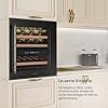 Klarstein Vinsider Victoria 36 - Cantinetta per Vini, 36 Bottiglie, Doppia Temperatura 5-22°C, Touch Control, LED, Silenziosa: 41 dB, Protezione UV, Da Incasso, Nero