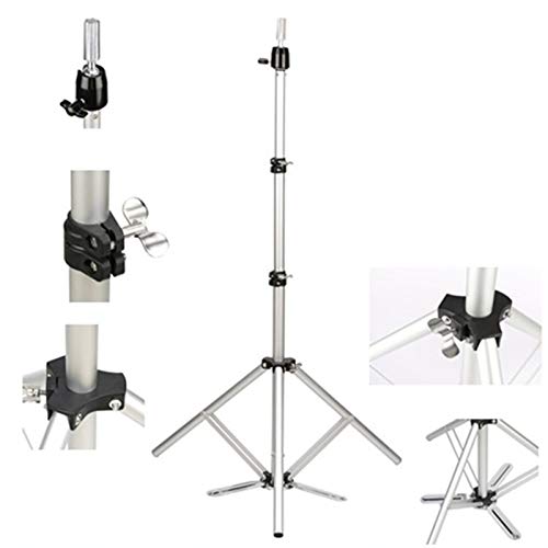 Hair model tripod aluminum white adjustable mannequin head tripod with travel bag{The mannequin head is not included.}