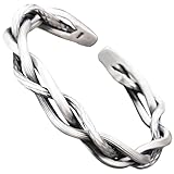 Handmade 925 Sterling Silver Bangle Bracelets For Men Women Twist Braid Cuff Bangles Wide Band Chunky Bangles Punk Statement Bangles Men Open Cuff Bangles Retro Crossover Bangle Bracelets Gift for Dad