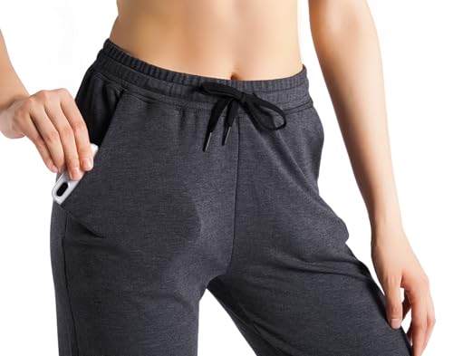Image of Yogipace Petite /Regular /Tall Women's Lightweight Anti-Shrink Active Joggers Lounge Sweatpants Yoga Jogger Pants