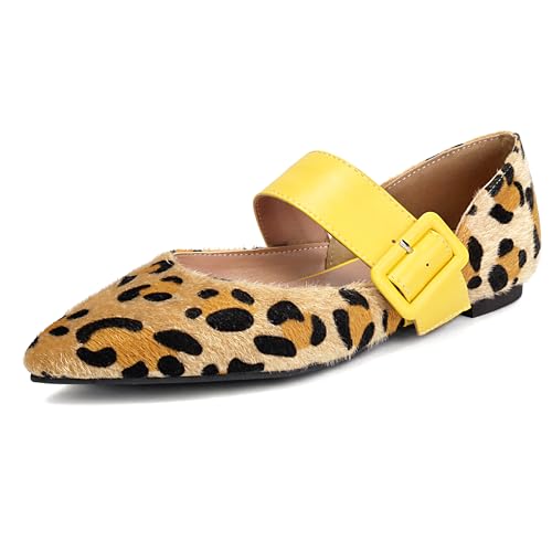 Pointed Toe Flats Women Walking Dolly Shoes