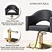 OmySalon Barber Chairs for Barbershop Gold Black Styling Chair, Salon Chair for Hair Stylist, Heavy Duty Hydraulic Pump, 360°Swivel with Footrest, Hairdressing Home Beauty Spa Equipment