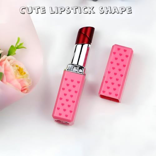 Encendedor Labial Cute Lipstick, Pack de 2, Recargable, Rojo miniatura 5