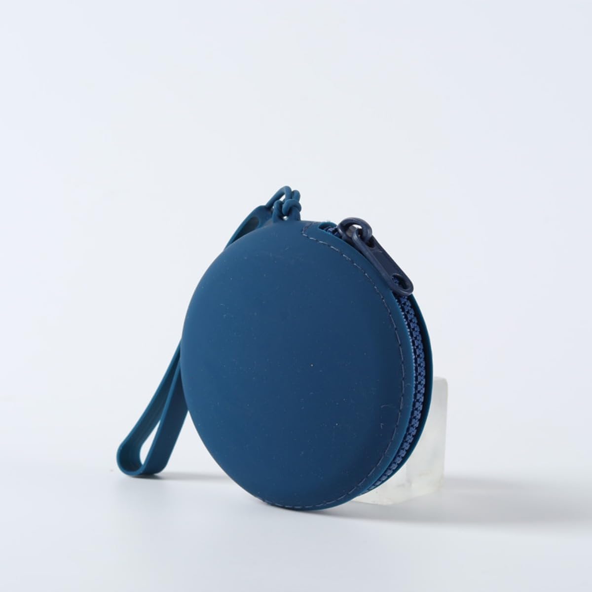 ​Shaped Mini Storage Bags 8 Colors - Portable Organizer for Headphones, USB Drives, Cables, Makeup, Snacks, Coins - Compact Travel Home Office Accessories​, Darkblue, Circular