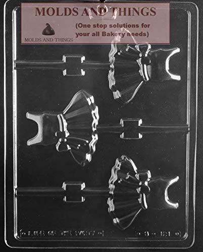 Ballerina Dress Lolly chocolate candy mold with Copyrite molding Instructions