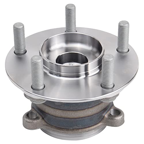 Image of TRQ Rear Driver and Passenger Side Wheel Bearing and Hub Assembly Set 2 Piece Compatible with 2016-2021 Mazda CX-9 All Wheel Drive 2022 CX-9