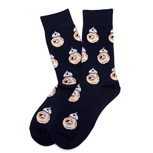 Star Wars BB-8 Navy Dress Socks, Shoe Size 6-12, One Size Fits Most, Officially Licensed by Lucasfilm LTD.2
