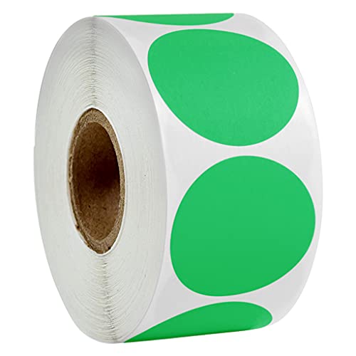 LYWYOUDDKH 500pcs Etiquetas engomadas Redondas Etiquetas de Sello Hechas a Mano para el Paquete de Caja de Regalo de Bricolaje Scrapbooking - Verde