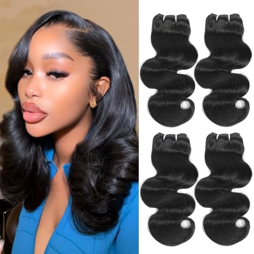 Human Hair Bundles 4 Bundles 10 12 14 16 Inch 12A...