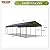 Sophia & William 12x30FT Heavy-Duty Metal Carport, All-Weather Shelter for Cars, Boats & Outdoor Gear (Galvanized Steel Roof), Dark Grey