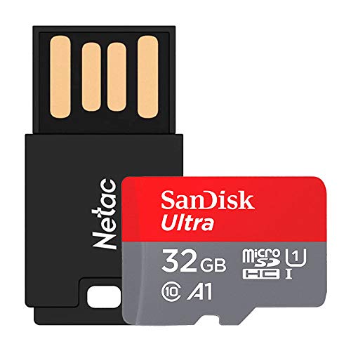 Cartão Memória Micro SDHC 32GB Ultra Sandisk e ADAPT USB.
