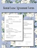 RENTAL LEASE AGREEMENT FORMS: Residential Housing Agreement Logbook | tenancy Agreement Forms
