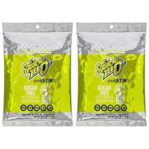 Sqwiincher Zero Qwik Stik Electrolyte Powder Hydration Drink Mix, Multi Flavors - 0.05 0z Packet - 100 Pack, Lemon-Lime