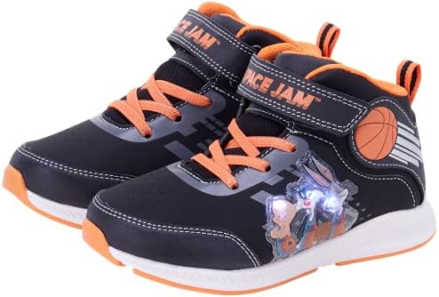 Josmo Kids Boy's Space Jam Sneaker (Toddler/Little Kid), Black/Orange, 7 | Image 3
