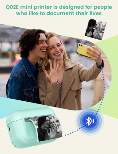 Taschendrucker Memoking Mini Drucker für Smartphones – Q02E