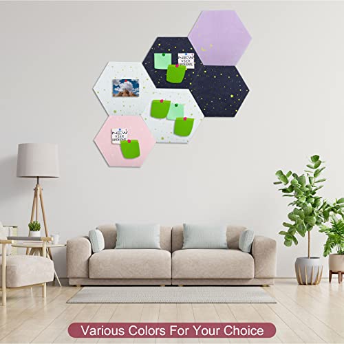 Tableau feutre hexagone mural pour organiser les notes et photos - 5