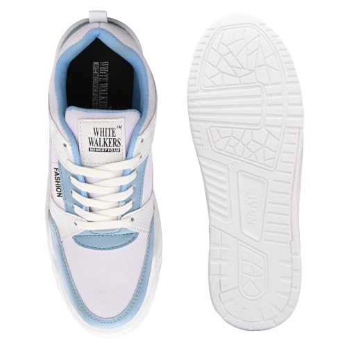 Image of White Walkers Men's White & Multicolor Casual Sneakers for Men