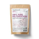 Foodboost Maltodextrin Pulver 1,5kg – Reine Kohlenhydrate für Ausdauertraining, Radfahren, Laufen. Glutenfrei, Langanhaltende Energie für Sportler.