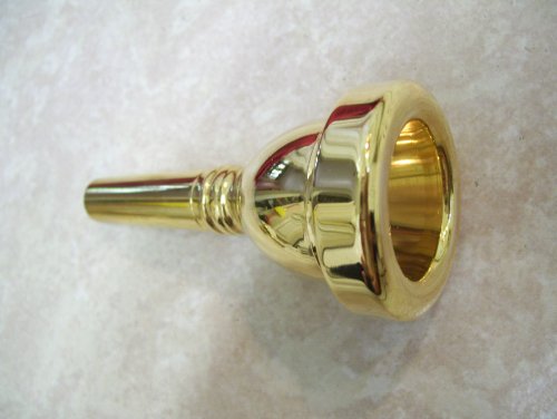 Trombone Mouthpiece, 12C size, gold color, Small Shank, New