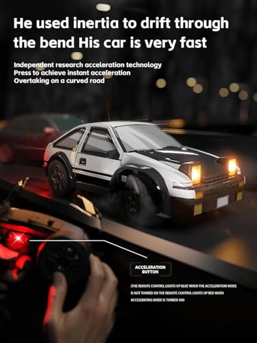 Image of Samtop Mini RC Drift Car for Adults, 1 /64 Rc Small RC Car Desktop Remote Control Cars with LED Lights, 4 * 4 Desk Drifting Crawler for Race, Hobby Gifts and Toys