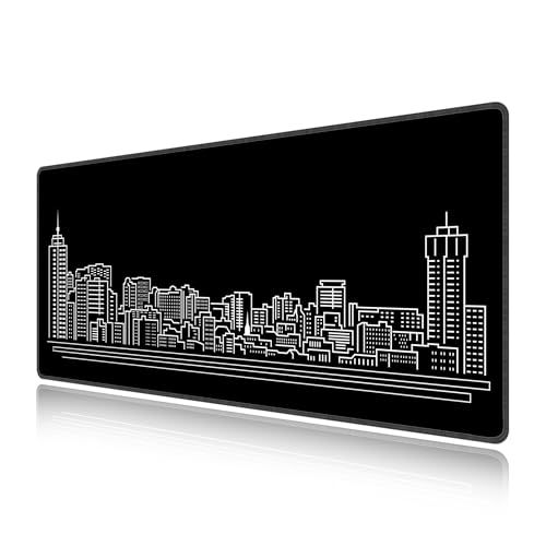 Tapis de souris de jeu XXL LL-COEUR noir 70x30cm pour bureau gaming et PC