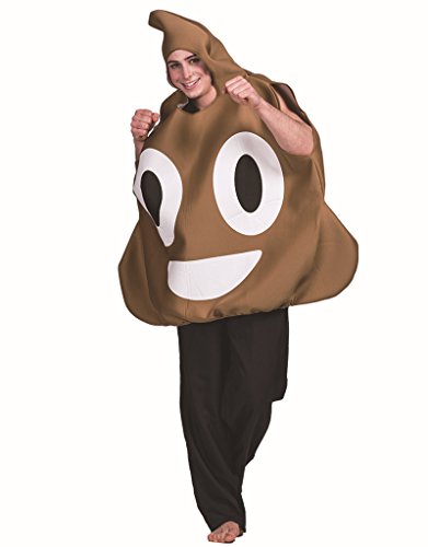 BaronHong Unisex Adult Poop Emoticon Costume,Halloween Costume Funny Large Costume,Poop Party Toy Set (brown,M)