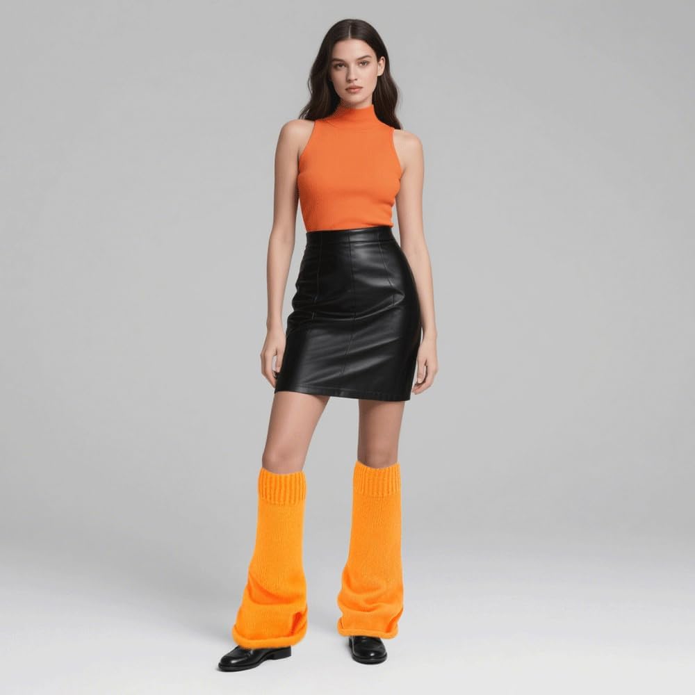 Leg Warmers for Women Girl Goth Flared Leg Warmers for Y2k 80s ballet Figure Skating Rave Accessories - Image 3