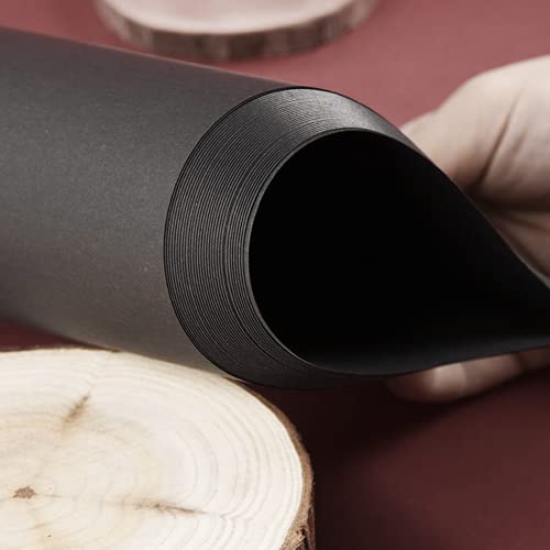 Black Cardstock - 12’’ x 12’’ 85lb Cover Card Stock Paper Perfect for Scrapbooking, Crafts, Business Cards 30 Sheets 230g UAP05BK image 8