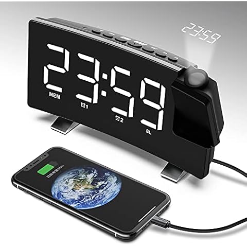 Mokeum Projection Alarm Clock with Radio Cover