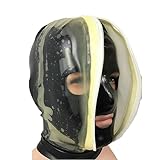 🎁There are openings in the eyes that do not block your vision and breathing holes so you can continue to breathe quietly, and the mouth is not closed, so you can play with a dildo or a gag.