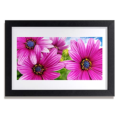 Affiche encadrée 30x20 cm Tulup avec cadre en MDF pour décoration murale Fleurs sur le mur