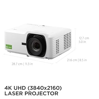 ViewSonic LX700-4K Proiettore Laser 4K per Home Cinema, Proiettore Gaming Progettato per Xbox, 240hz, 4.2ms, Schermo 300", 3500 lumen, HDR, Auto Keystone Corection, HDMI/USB