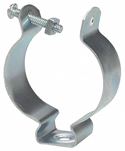 Conduit Clamp, Steel, Zinc Plated