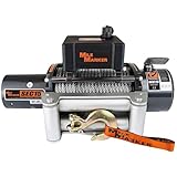 Mile Marker 76-50260W SEC15 Winch - 15000 lb. Pull Strength - Steel Cable & Roller Fairlead - Built for Tough Terrains - Waterproof - Handheld Remote Controller Included - Withstands Rigorous Use