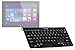 Price comparison product image Navitech Black Wireless Windows 8 Bluetooth Keyboard Compatible With The Linx 10.1" Inch Tablet