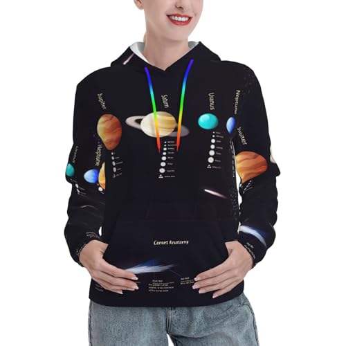 Sweat à capuche Jupiter Saturne idéal pour les balades fraîches d'automne