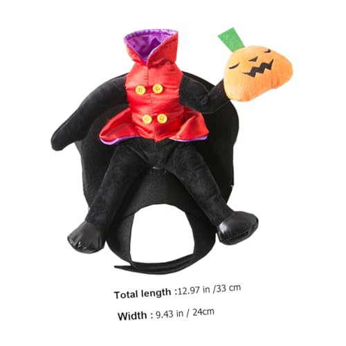 Disfraz de perro calabaza sin cabeza Halloween tamaño mediano miniatura 2