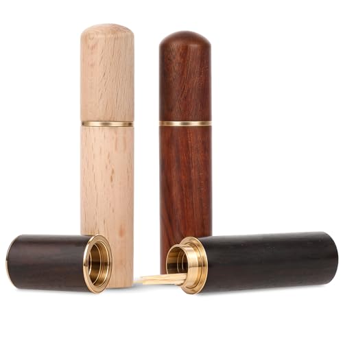 Giantree Lot de 3 porte-cure-dents portables en bois - Étanche - Fait à la main - Pour homme et femme