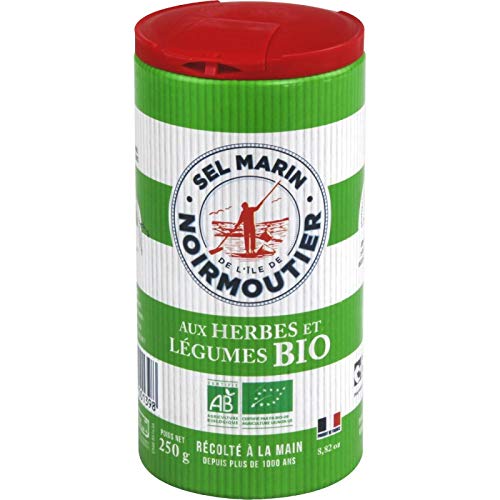SEL MARIN ILE DE NOIRMOUTIERS - Sel Fin Herbes Et Légumes Bio 250G - le Lot De 3